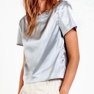 New, Light blue asbydf top